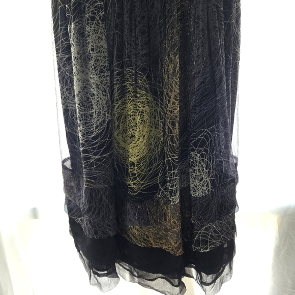 Beautiful Silk Scribble Dress EUC - Picture 3 of 11